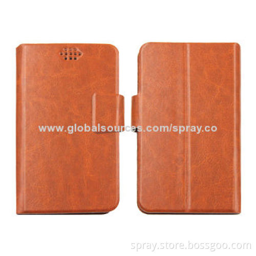 Sliding Flip Universal Leather Cases for smart phone, Various Materials and Sizes Available